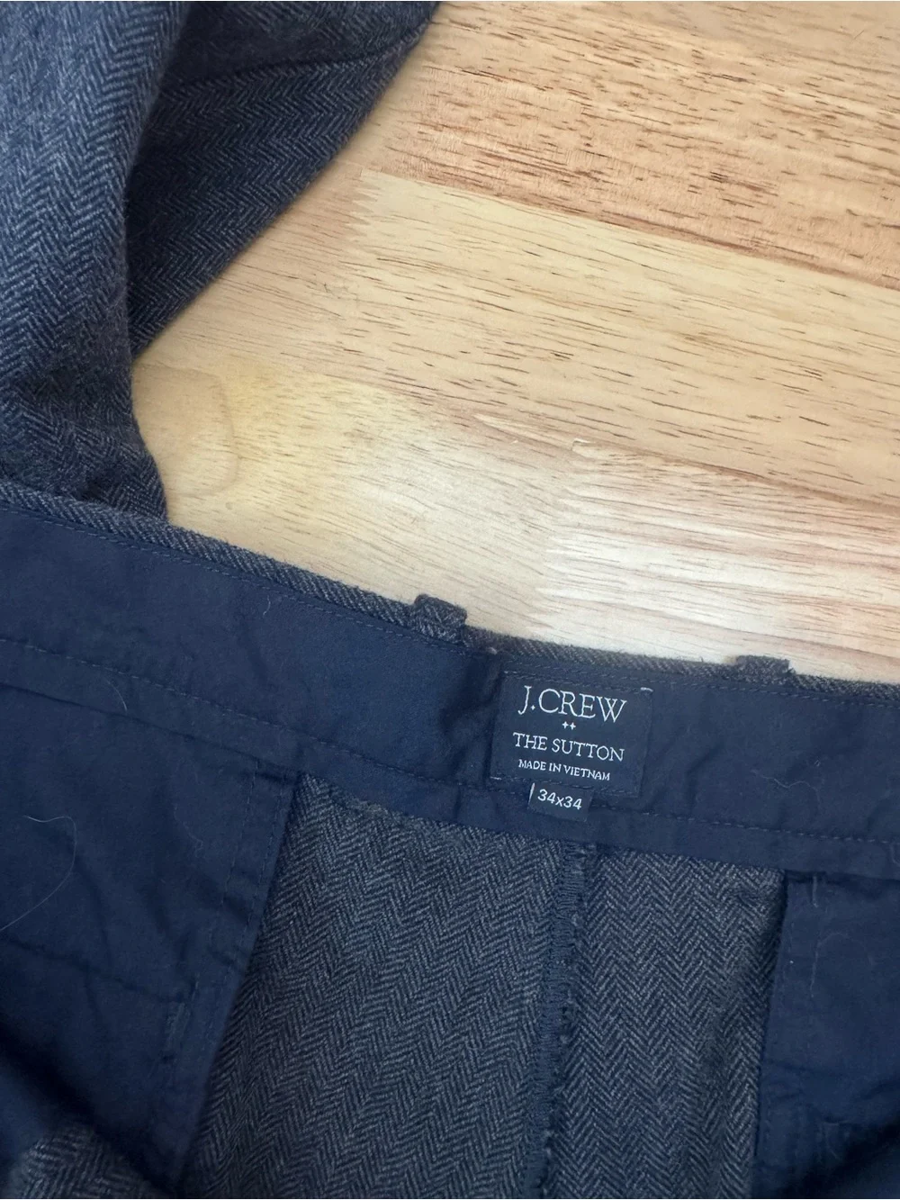 JCREW The Sutton Cotton Herringbone Chino Trousers